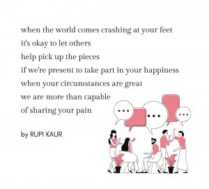 Community poem written by Rupi Kaur