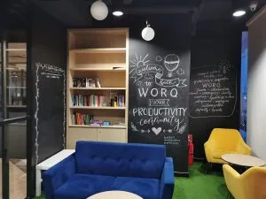 WORQ x Millacreates chalk board murals 2