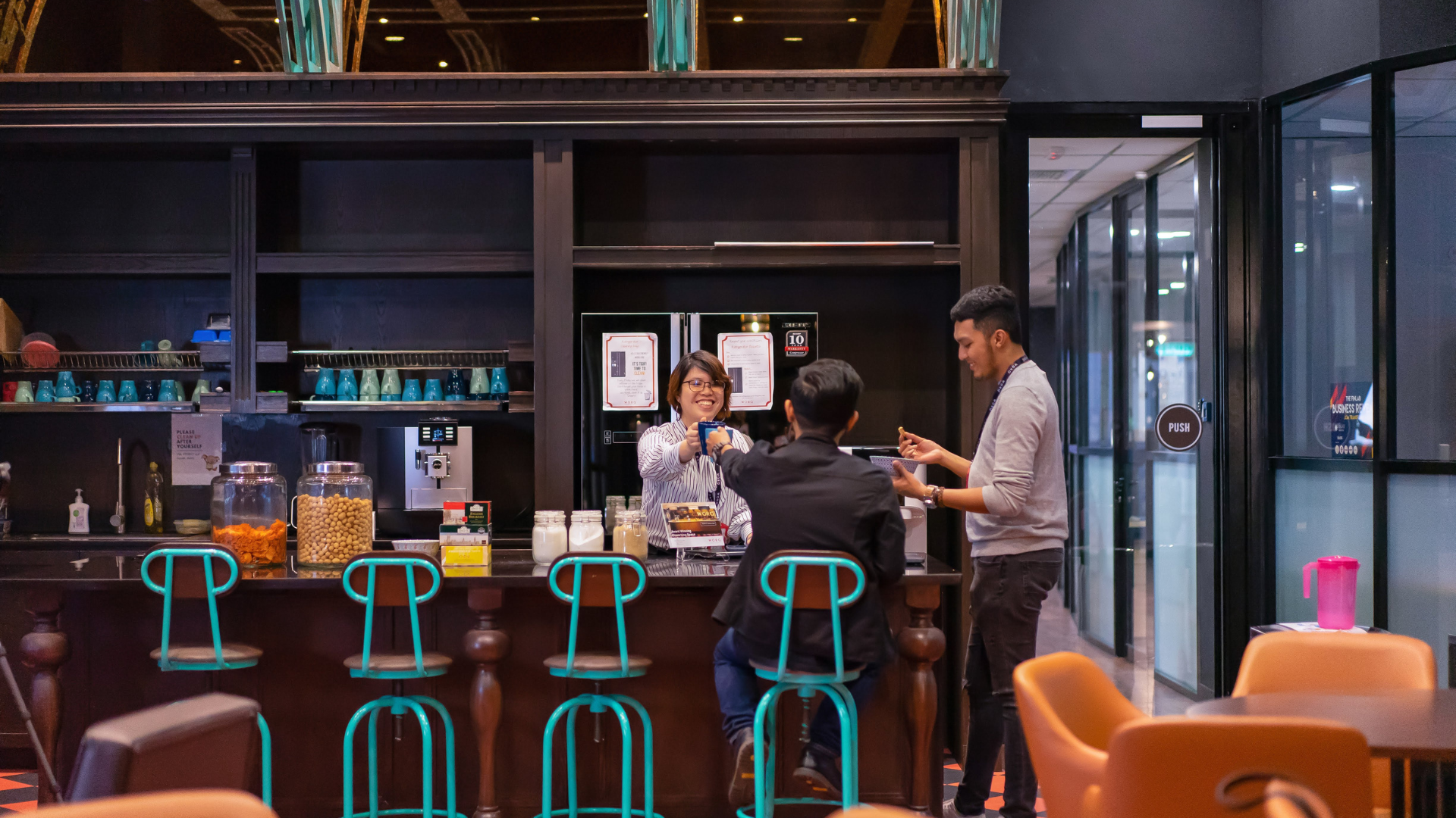 Co-working hospitality at WORQ KL Gateway.